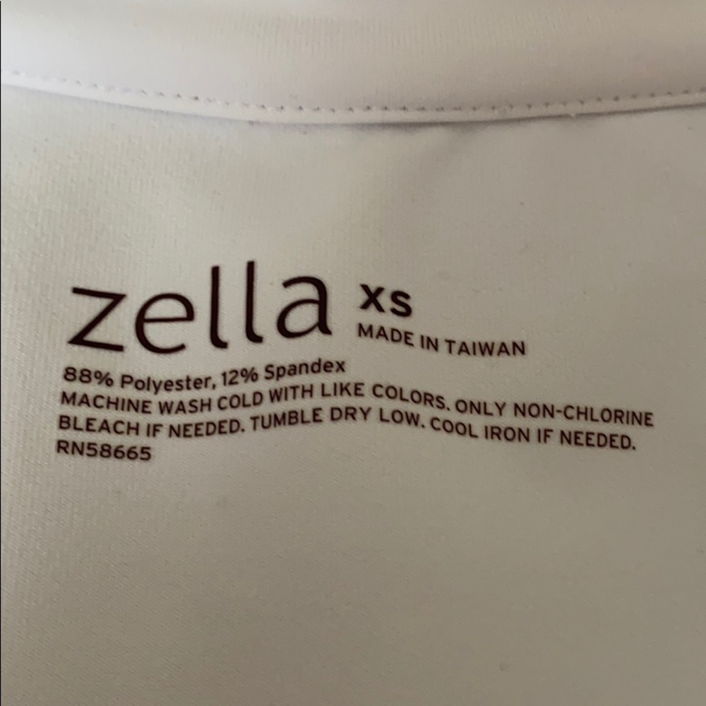Zella Half Zip White Pullover Performance Top - image 7